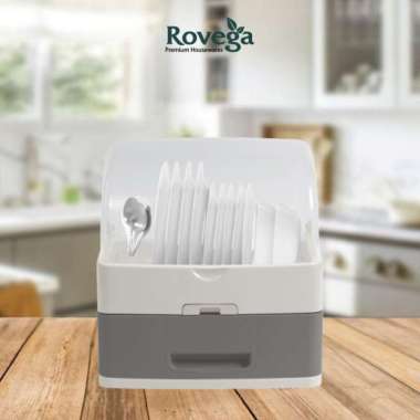 Rovega Rak Piring Plastik Premium Modys Grey New Color Food Grade DRM-878GY