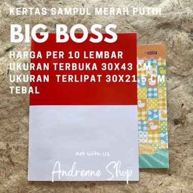 Kertas Sampul Big Boss MERAH PUTIH (10 lbr)