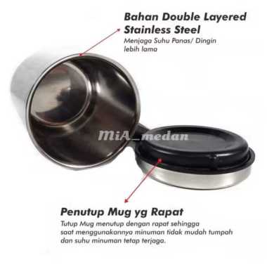 MIA_ Thermos Mug 500ml Stainless Penghangat Warmer Air kopi teh Panas dan Dingin Gelas Cangkir Termo