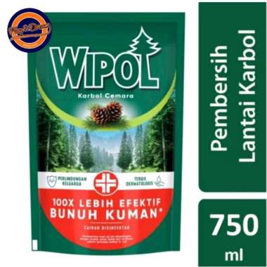 Wipol Karbol Cemara 750 ml Pembersih Lantai