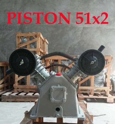 bare kompresor angin kepala kompresor piston headpump - 2hp 51x2 2hp 51x2