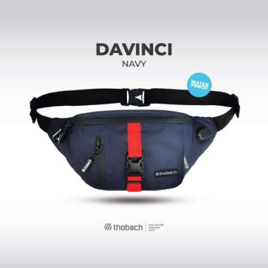 THOBACH-TAS WAISTBAG WATERPROOF DAVINCI TAS DADA PRIA TAS PINGGANG ANTI AIR SHOULDER BAG Navy
