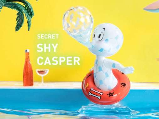 Shy Casper Secret Pop Mart Casper Trevor Andrew Open Box Figure Sealed
