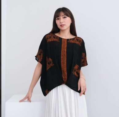 BATIK UNIVERSALKU. Atasan Batik Wanita Blouse cbt - Camel Eid Ramadhan - Sogan Kopi Sogan Kopi