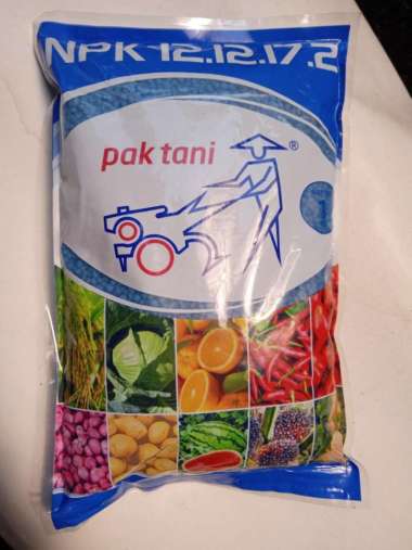 Pupuk NPK Pak Tani 12 12 17 2, 1 KG Kemasan asli Pabrik Saprotan Utama