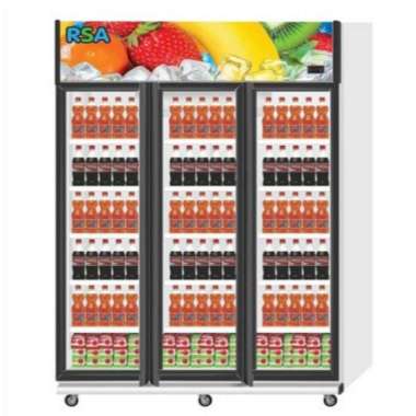 Kulkas Showcase 3 Pintu Rsa Amethyst Ametis Chiller Cooler Multicolor
