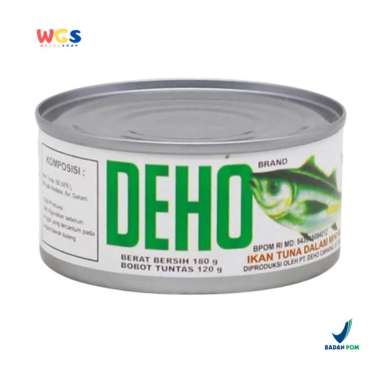 DEHO Tuna Chunk in Oil 180g - Ikan Tuna Kaleng