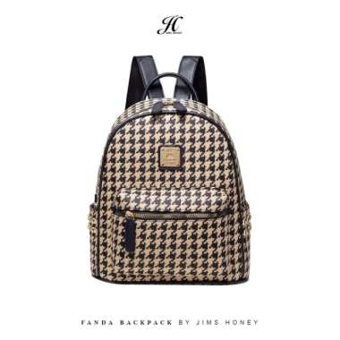 Jims Honey - Fanda Bag - Tas Ransel Wanita - RED BLACK