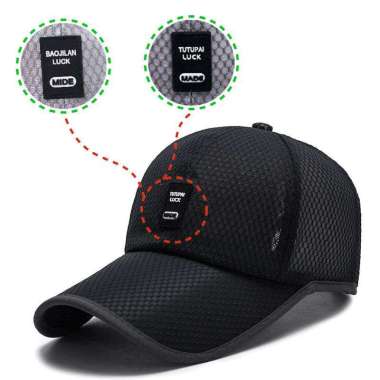 Baseball cap : T LUCK - Topi Baseball Topi Golf Topi Olahraga Topi Pria Topi Wanita BLACK