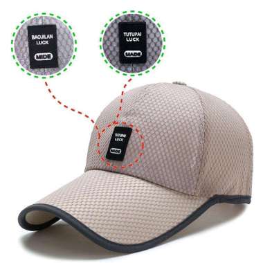 Baseball cap : T LUCK - Topi Baseball Topi Golf Topi Olahraga Topi Pria Topi Wanita KHAKI