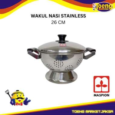 WAKUL NASI STAINLESS / TEMPAT NASI 26 CM YASAKI SS MASPION