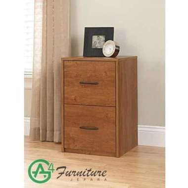 Lemari Arsip Kayu Jati Dengan 2 Laci