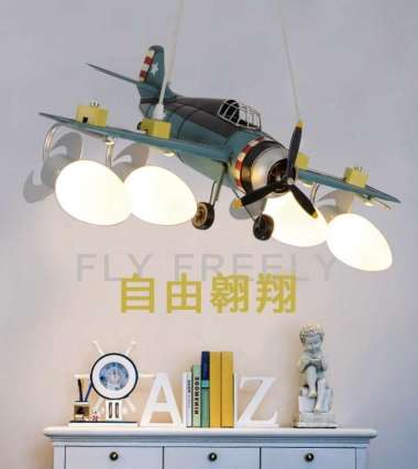 Lampu Kamar Anak / Lampu Gantung Anak / Kids Airplane Lamp (PO731)