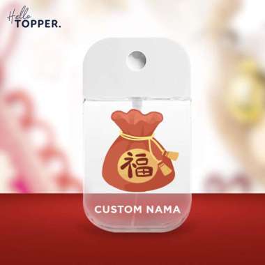 Custom Botol Hand Sanitizer Parfum 45ml UV Print Imlek - Kantong Fu