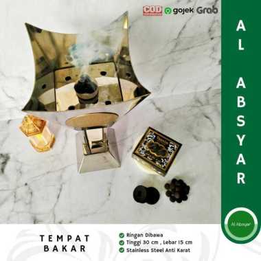 Paket Komplit Bukhur 1 Set Isi Mabkharah Bukhur Arang Magic Dupa Arab Aromatherapy tempat bakar