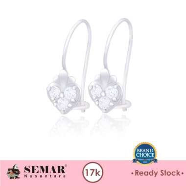 Anting Emas Gianna White Gold 17K Semar Nusantara