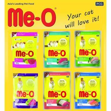 MEO POUCH 80 GR MEO POUCH KITTEN MEO SASET KITTEN MEO POUCH ADULT BEEF CHUNK ADULT