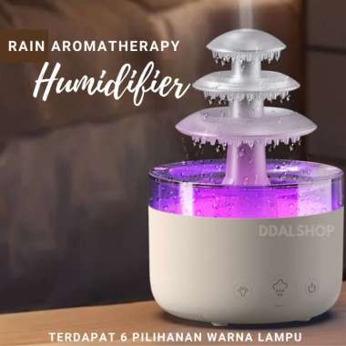 No Brand Humidifier Lampu Tidur Aromaterapi Pengatur Kelembapan Udara Aromatherapy Model Uap Air Huj