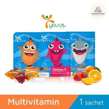 Youvit Multivitamin Gummy Anak | YOUVIT Multivitamin Anak 7 Day | YOUVIT Omega Anak 7 Days | Vitamin