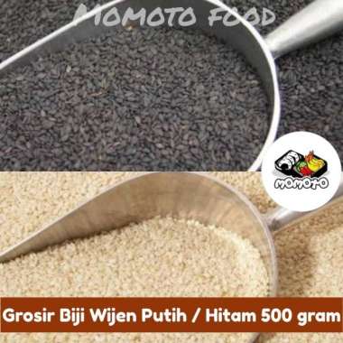 Grosir Biji Wijen Putih Hitam 500 gram Premium Organic Sesame Seeds wijenPUTIH500