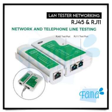 Tester Network Cable Penguji Kabel Jaringan LAN RJ45 RJ11 [HT046]