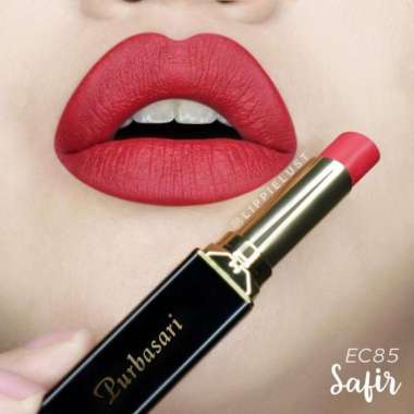 Purbasari Matte Lipstick BPOM Halal Tahan Lama 12 Jam 85 safir