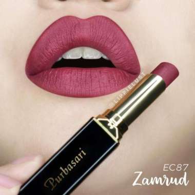 Purbasari Matte Lipstick BPOM Halal Tahan Lama 12 Jam 87 zamrud