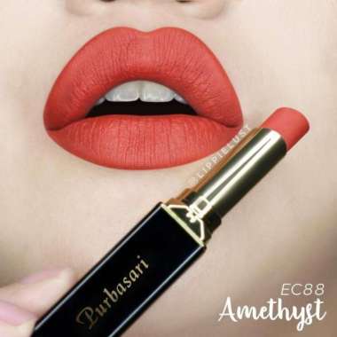 Purbasari Matte Lipstick BPOM Halal Tahan Lama 12 Jam 88 amethyst