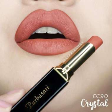 Purbasari Matte Lipstick BPOM Halal Tahan Lama 12 Jam 90 crystal
