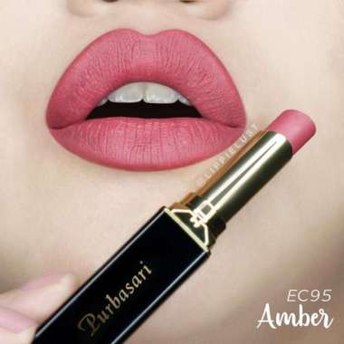 Purbasari Matte Lipstick BPOM Halal Tahan Lama 12 Jam 95 amber