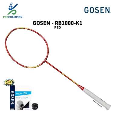 New ! Raket Badminton Original Gosen RB1000-K1 Red