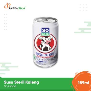 So Good Susu Sapi Steril Kaleng / Can 189ml