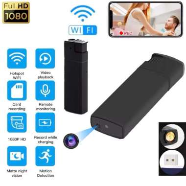 Spycam Korek Api Kamera Wifi HD Lighter Camera Mini