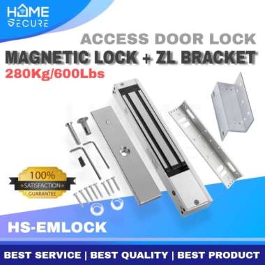 Magnetic Lock 280KG 600Lbs Access Door Lock Em Lock 280 kg EM Lock + ZL