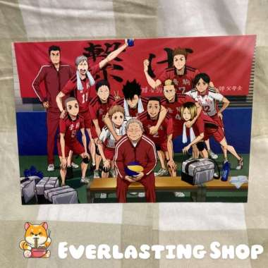 Haikyuu!! The Dumpster Battle x CGV Official Nekoma Postcard Haikyu Official Original Illust Haikyuu