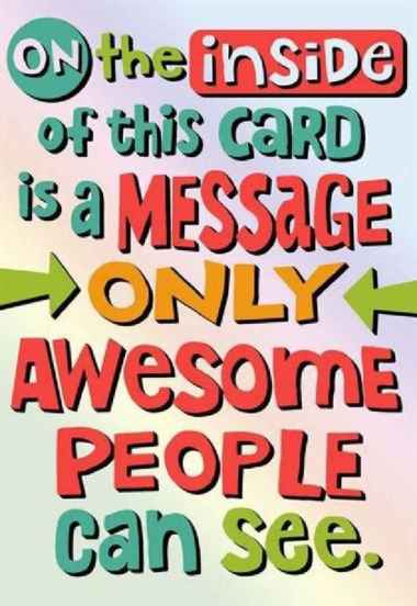 GREETING CARD- HALLMARK- KARTU UCAPAN- BIRTHDAY CARD- AWESOME PEOPLE