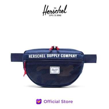 Herschel Nineteen Athletics Waistbag - Peacoat Camo Blue