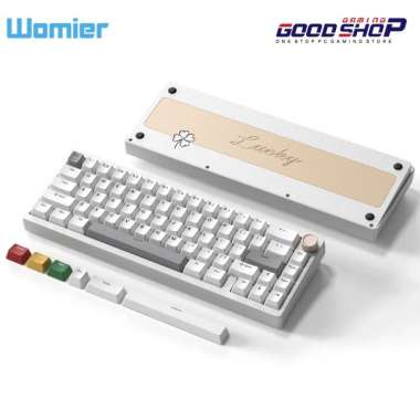 Womier SK65 65% Gasket Mounted Wireless Aluminum Keyboard Silver
