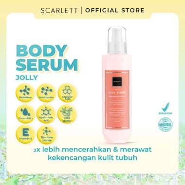 Scarlett Whitening Body Serum dan Body Cream Jolly, Happy, Charming -Scarlet handbody lebih melembab