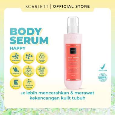 Scarlett Whitening Body Serum dan Body Cream Jolly, Happy, Charming -Scarlet handbody lebih melembab