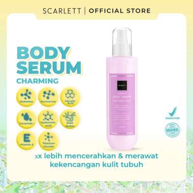 Scarlett Whitening Body Serum dan Body Cream Jolly, Happy, Charming -Scarlet handbody lebih melembab