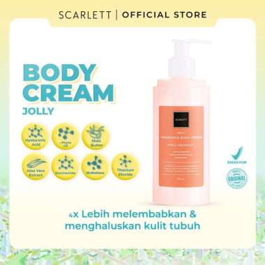 Scarlett Whitening Body Serum dan Body Cream Jolly, Happy, Charming -Scarlet handbody lebih melembab