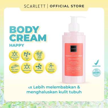 Scarlett Whitening Body Serum dan Body Cream Jolly, Happy, Charming -Scarlet handbody lebih melembab