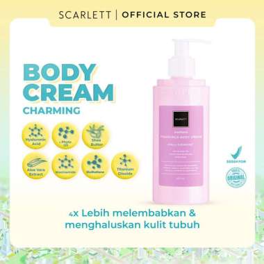Scarlett Whitening Body Serum dan Body Cream Jolly, Happy, Charming -Scarlet handbody lebih melembab