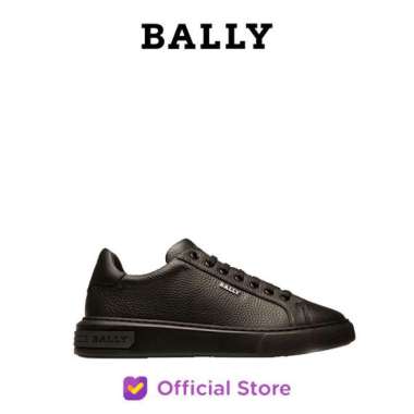 BALLY Miky Leather Sneakers - Sepatu Pria - Black