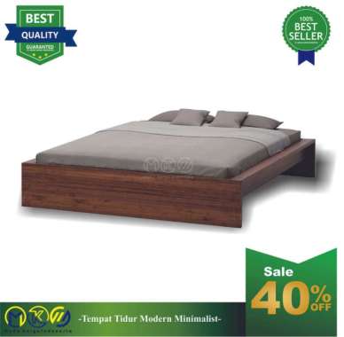 Ranjang Bed Dipan Tempat Tidur Simpel Minimalis kayu jati 140x200