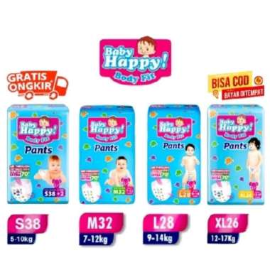 Baby Happy M / Baby Happy L / Baby Happy XL / Baby Happy XXL M32