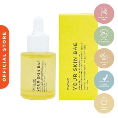 AVOSKIN YOUR SKIN BAE Vitamin C 2% + Niacinamide 2% + Carrot extract Rasberry toner - essence