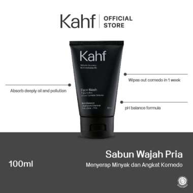 KAHF Gentle Exfoliating Face Scrub,Kahf Oil and Acne Care Face Wash,Kahf Skin Energizing and Brighte