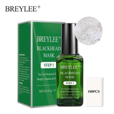 Breylee Blackhead Mask Step 1 & Step 2 Original 17ml dan Refill Kertas Komedo-Masker komedo Step 1